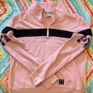 VS PINK quarter zip sweatshirt long sleeve
